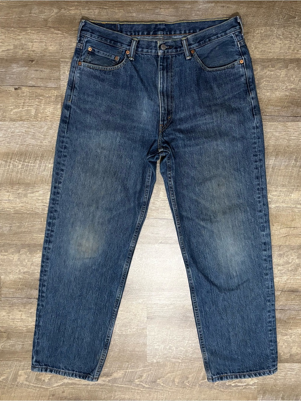 Y2K Levi's 559 Relaxed Straight Fit Jeans Men’s 36X34 Light Wash Distressed
